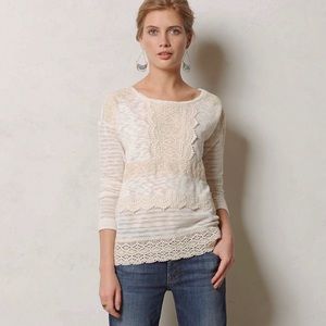 ANTHRO One September Heirloom High-Low Sweater M